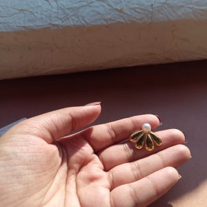 Golden Petal Studs - Image 2