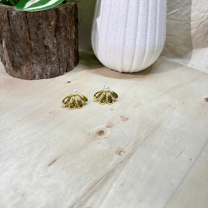 Golden Petal Studs